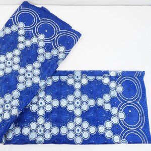 Swiss Voile Nigerian Embroidered & Beaded Lace Fabric Wedding Celebration Party